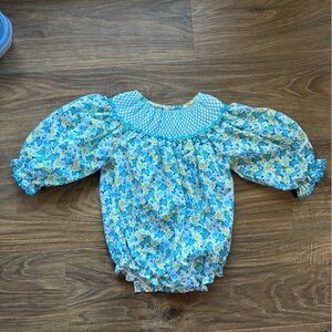 Floral Blue and Yellow Bubble